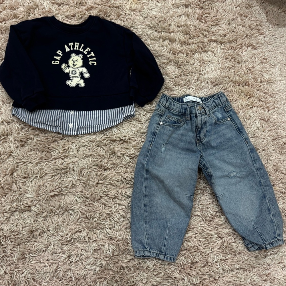 Zara Blue Denim Jeans